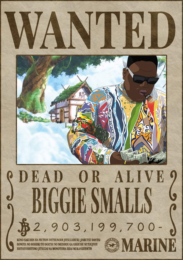 Poster Wanted Biggie Smalls - Martin Facteur