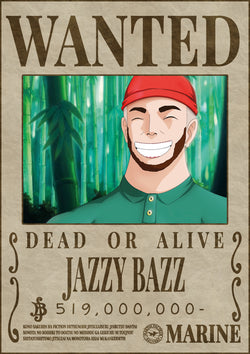 Poster Wanted Jazzy Bazz - Martin Facteur