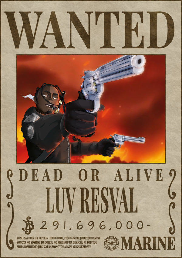 Poster Wanted Luv Resval - Martin Facteur