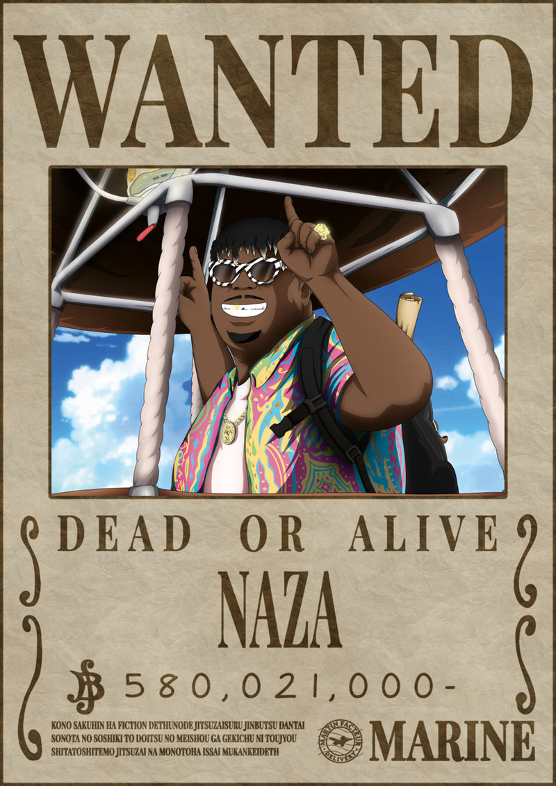 Poster Wanted Naza - Martin Facteur