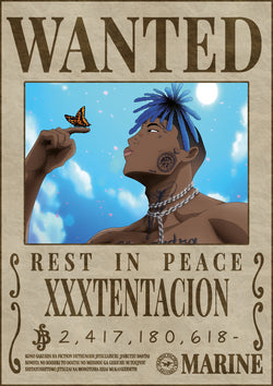 Poster Wanted XXXtentacion - Martin Facteur