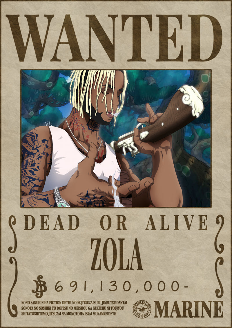 Poster Wanted Zola - Martin Facteur